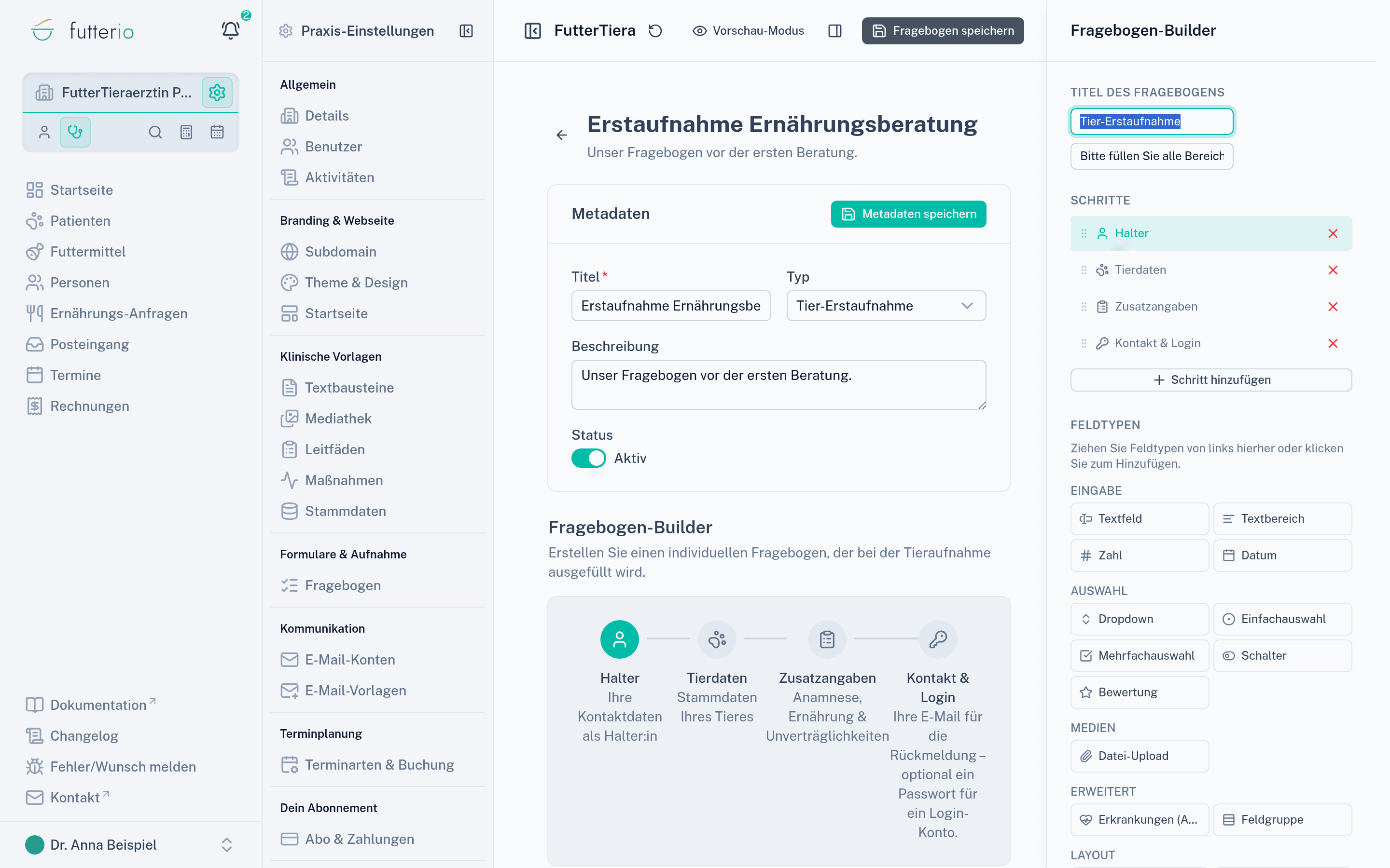 Der Fragebogen-Builder
